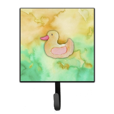 Carolines Treasures Rubber Duckie Watercolor Leash or Key Holder BB7351SH4